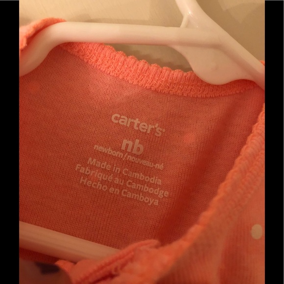 Carter’s newborn rainbow pajamas one piece - Picture 3 of 3